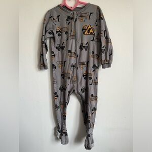 Pekkle Organic Cotton Unisex One Piece Pyjama - Gray. Construction - 18 Months